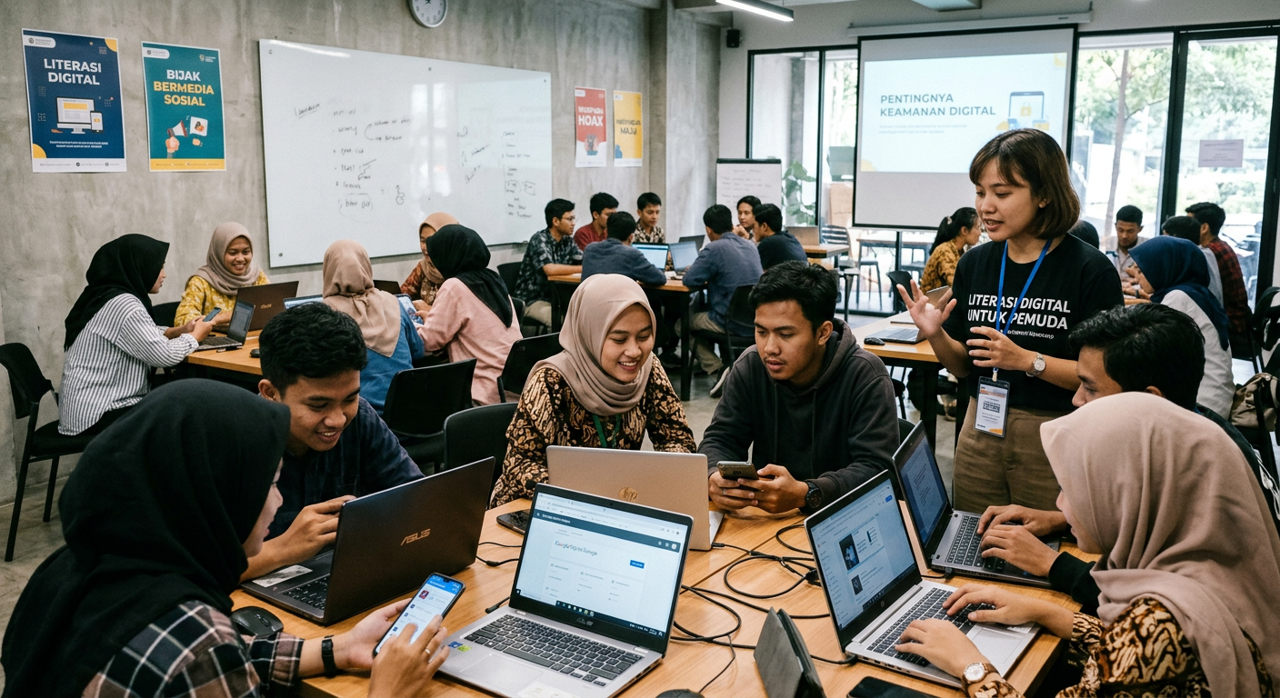 Workshop Literasi Digital Pemuda - kegiatan LIVESGP KLATEN